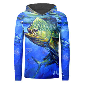 Moda 2025, Jersey de pesca de manga larga para hombre, sudaderas con capucha de verano de secado rápido transpirables, características transpirables de secado rápido, sublimación DTF - Product Image 4