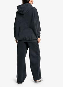 ชุดวอร์มผ้าฝ้าย100% โอเวอร์ไซส์สำหรับผู้หญิงชุด2ชิ้นสำหรับฤดูหนาวพิมพ์โลโก้ DTG - Product Image 5