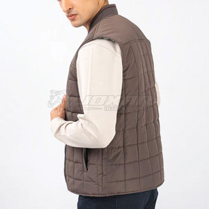 Chaleco de Invierno para Hombre, Diseño Personalizado, Logotipo Frontal, Ropa Transpirable para Exteriores, Servicio OEM, Tejido Ligero de Nailon/Poliéster - Product Image 6