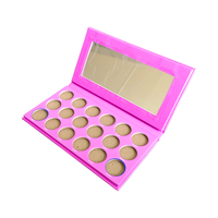 Hochwertige Großhandel benutzer definierte Logo Mini leere Make-up Lidschatten Palette Box magnetische recycelte Materialien Matt Laminierung Prägung