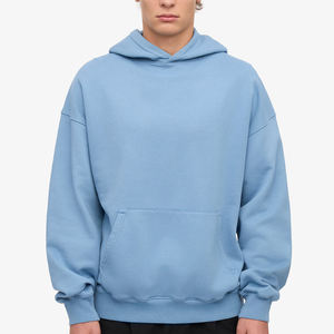 Sudadera con Capucha de Alta Calidad, Estilo Urbano, 100% Algodón, Bordado, Personalizada para Hombre, Hombros Caídos, Talla Grande - Product Image 5