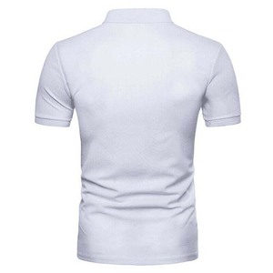 2025 hombres de talla grande Casual para Polos 180gsm algodón Jersey manga corta transpirable con contraste de color - Product Image 4