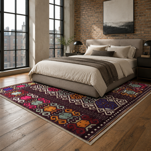 Netline Home Premier Border Dark Brown Heritage Washable <b>Rug</b> - Product Image 5