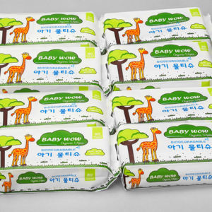 Toallitas húmedas de tela no tejida ecológicas compactas de 80 unidades Baby Wow, toallitas de limpieza perfumadas desechables para uso doméstico - Product Image 3