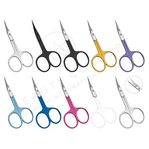 Ciseaux de coupe à finition lisse Outils de coupe de cuticules délicats et durables Ciseaux à ongles Ciseaux de beauté portables vibrants - Product Image 6