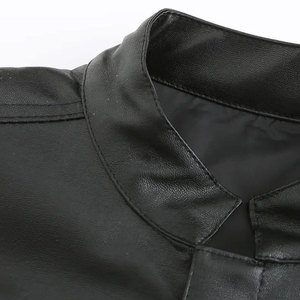Chaleco de Cuero Suave al Tacto para Hombre, Material Ligero, Ajuste Cómodo, Estilo Casual Biker, para Uso Diario y Pedidos al por Mayor - Product Image 3