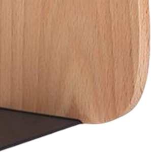 Elegant <b>Wooden</b> & Aluminum Bookends Strong, Durable Metal Design for <b>Bookshelves</b> - Product Image 4