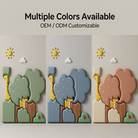 Protection murale souple anti-collision 3D pour la décoration de chambre d'enfant, idéale pour les crèches et les écoles maternelles
