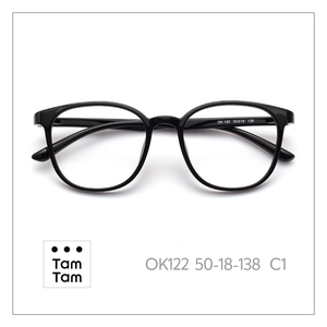 กรอบแว่นตาโลหะ TamTam OK122 ทรงสี่เหลี่ยมเต็มกรอบ สีน้ำตาล-ส้ม วัสดุอะซิเตท C4 สวมใส่สบาย ไม่ระคายเคือง - Product Image 2