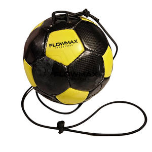 Balón de fútbol de cuerda hecho en cuero de tamaño oficial Balón de fútbol de cuerda de la mejor calidad con etiqueta privada a la venta - Product Image 1