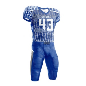 Conjunto de Uniforme de Fútbol Americano Transpirable y Fácil de Usar, Sublimado, Manga Corta, Tallas Grandes, Servicio OEM, Anti-UV - Product Image 1