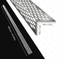 Cornière en aluminium perforée diamantée sur mesure, prix usine