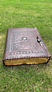 Custom Made Leather Journals Adorned with Agate Stones Are <b>Both</b> Functional a Idle for a Personal Notebook or Gift - Product Image 3