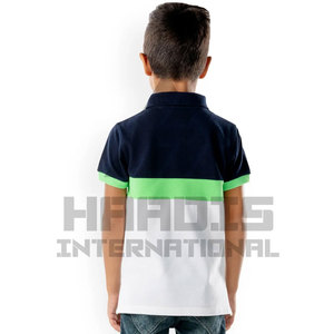 เสื้อยืดโปโลผ้าฝ้ายลายทางสำหรับ100% เสื้อผ้าบูติกสำหรับเด็กอายุ2-14ปีเสื้อผ้าเด็กดีไซน์ใหม่ - Product Image 4