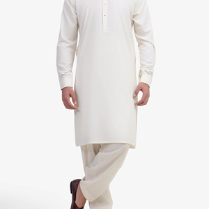 Salwar Kameez Elegante para Hombre Pakistaní, Ropa Tradicional Musulmana con Estilo para Eid, Bodas, Oficina, Oración, Fiestas, Uso Diario - Product Image 1