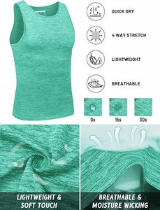 Débardeurs en tricot à séchage rapide respirants et écologiques pour hommes, chemise sans manches pour l'entraînement musculaire, gymnastique et performance athlétique - Product Image 5