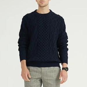 Wholesale New Design 2026 Men's Round Neck <b>Winter</b> Wear Sweater Breathable and Comfortable with Custom Color and Size - Product Image 1