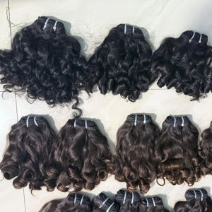 Extensiones de cabello humano natural suave de calidad superior, mechones de pelo indio virgen con cutícula completa alineada al por mayor 100% - Product Image 6