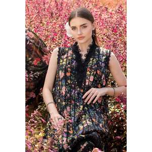 Conjunto de traje Maria.B para mujer de 3 piezas: camisa estampada, dupatta de gasa y pantalones estampados - BIC-2504 - Product Image 3