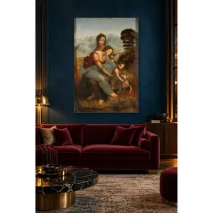 Stampa su tela di Leonardo <span class=keywords><strong>da</strong></span> <span class=keywords><strong>Vinci</strong></span>: La Vergine con il Bambino e Sant'Anna - Product Image 4
