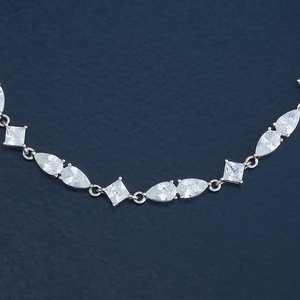 Pulsera de Plata 92.5, 183254, Bañada en Rodio, con Incrustaciones de Diamantes, Patrón de Llaves, Estilo Étnico Clásico, para Regalo de Boda o Fiesta - Product Image 3