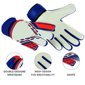 Football Catching <b>Goalkeeper</b> <b>Gloves</b> <b>Size</b> (1-7) Adjustable Wrist Strap Good Quality Adult <b>Goalkeeper</b> <b>Gloves</b> 2026 - Product Image 2