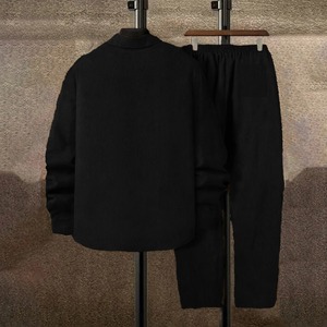 Nouveau costume en velours côtelé pour homme - Écologique, respirant, léger, couleur unie, décontracté, sportif, élégant, sophistiqué, haut de gamme - Product Image 4