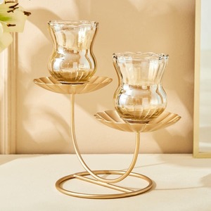 High Quality Handmade Iron <b>Candlestick</b> <b>Holders</b> Metal Votives Home Christmas Decoration Luxury Fancy Candle Mold Scented Wax - Product Image 2