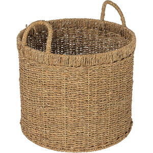 TienPhong Wholesale <b>Round</b> Seagrass Basket with Handles - Handwoven Natural Storage & Decorative Basket for Home, <b>Shelves</b> - Product Image 1