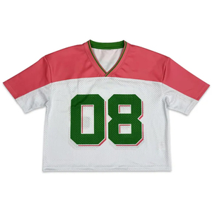 Camiseta de Fútbol Sublimada Personalizada, Unisex, Cuello en V, Manga Corta, Malla Transpirable, con Número de Equipo Deportivo - Product Image 1