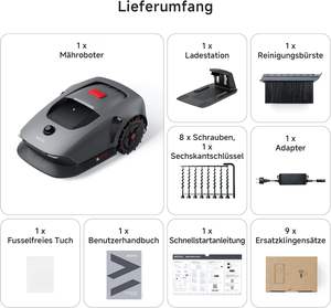 Cortacésped Robótico 360 con LiDAR 3D, Configuración Inalámbrica y Mapeo Preciso de hasta 1000m, Obstáculos Inteligentes, Ruedas de Barandilla Mejoradas, Forma de U - Product Image 2