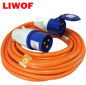 Câble d'alimentation robuste de 10 m pour caravane, orange, 220 V, 32 A, en cuivre pur, pour <span class=keywords><strong>camping</strong></span>-cars et motorhomes - Product Image 1
