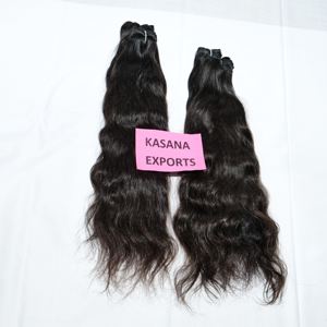 Raw 100% fabrique des extensions de cheveux indiens vierges en gros tissage bon marché extensions de cheveux humains à vagues profondes - Product Image 5