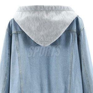 Chaqueta con Capucha y Botones Personalizada, Grosor Estándar, Ecológica, con Logotipo Impreso en la Parte Delantera, 100% Algodón, Ropa de Invierno para Mujer - Product Image 6