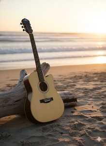 Guitarra Acústica Cutaway Solobeat A77 HK de 6 Cuerdas, Acero, Madera de Caoba, Acabado Barnizado - Product Image 4