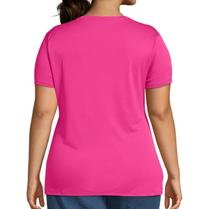 Tendance exclusive T-shirt à manches courtes pour femmes, haut court en coton tricoté, T-shirts de fitness, OEM, fournisseur de t-shirts pour femmes à bas prix - Product Image 5