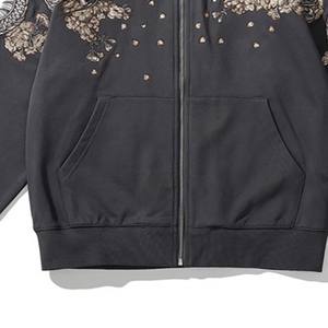 Sweats à capuche brodés élégants pour hommes, vente chaude, respirants, confortables, de haute qualité, faciles à laver, sweats à capuche brodés avec des couleurs personnalisées - Product Image 6