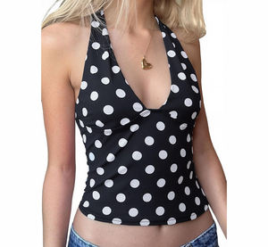 Camiseta sin Mangas para Mujer, Prenda de Vestir de Tejido Suave, Ligera y Cómoda, Ropa de Temporada, Proveedor OEM ODM - Product Image 6