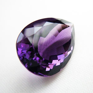 Forme de poire calibrée taille 3A qualité améthyste violette pierres précieuses améthyste en vrac 100% cristaux de pierre de naissance améthyste naturelle OEM - Product Image 2