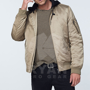 Chaqueta Bomber de lona de alta calidad personalizable al por mayor para hombre, último diseño fabricado en Pakistán - Product Image 1