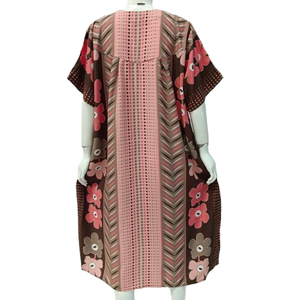 ชุดเดรสลำลองฤดูร้อน Chrysanta คอสี่เหลี่ยมและแขนสั้นสำหรับสวมใส่ทุกวัน - Product Image 4