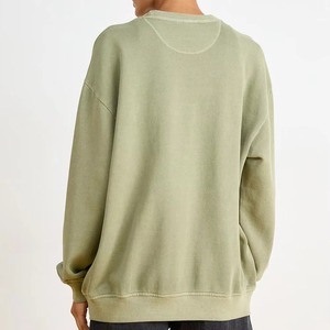 Sweat-shirt oversize brodé à col montant pour femme, style Palo Alto, streetwear décontracté, mode automne-hiver, doux et chaud pour le quotidien - Product Image 2