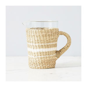 Factory Direct Sale New Arrival Woven Seagrass Cup Cover for Drinks Glass Cups and <b>Mugs</b> <b>Holder</b> Bag Bulk Quantity Tumblers - Product Image 1