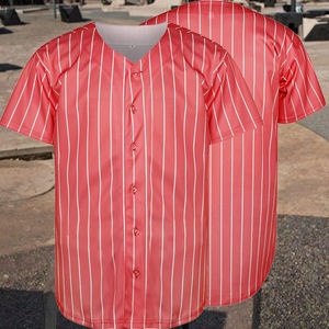 2025 Sublimation de logo personnalisé 100% maillot de baseball anti-boulochage à séchage rapide en polyester 140 grammes imprimé solide pour hommes tricoté 200 grammes - Product Image 1