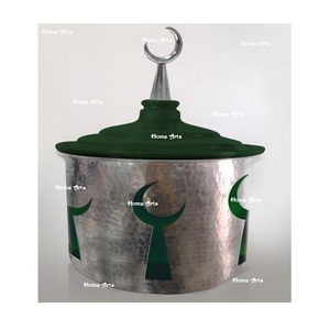 Fabuleux Design Plat De Service En Aluminium Bleu Ciel Et Argent Couleur Plat De Service Pour La Fête De Mariage - Product Image 3