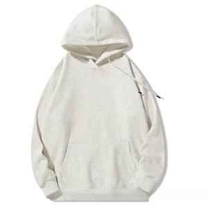 Sweat-shirt à capuche en polaire 400g, vente chaude, fabrication OEM directe, pour homme, hiver, épais, coupe ample, pull à capuche, logo personnalisé - Product Image 6