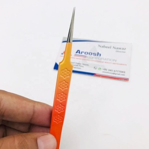 Pince à épiler d'extension de cils à pointe pointue en acier inoxydable de haute qualité couleur Ombre Logo personnalisé en gros - Product Image 1