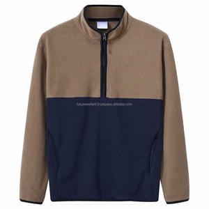 High Quality Unisex <b>Quarter</b> Zipper Custom <b>Men</b> Plain Half <b>Zip</b> Pullover Sweatshirts With <b>Zip</b> New Fashion Thermal Hoodies <b>Men</b> - Product Image 1