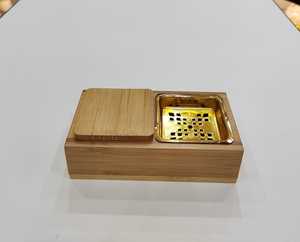 เตาเผาเครื่องหอมไม้และโลหะ เตาเผาเครื่องหอมบาคูร์โลหะคุณภาพสูงสำหรับตกแต่งบ้าน ชุด 2 ชิ้น ราคาขายส่ง - Product Image 4