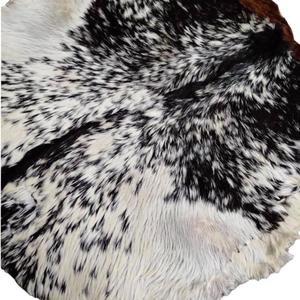 พรมหนังแพะแท้พร้อมลายจุดสีขาวและน้ำตาลธรรมชาติพรมหนังวัวสีน้ำตาลและสีขาว - Product Image 2
